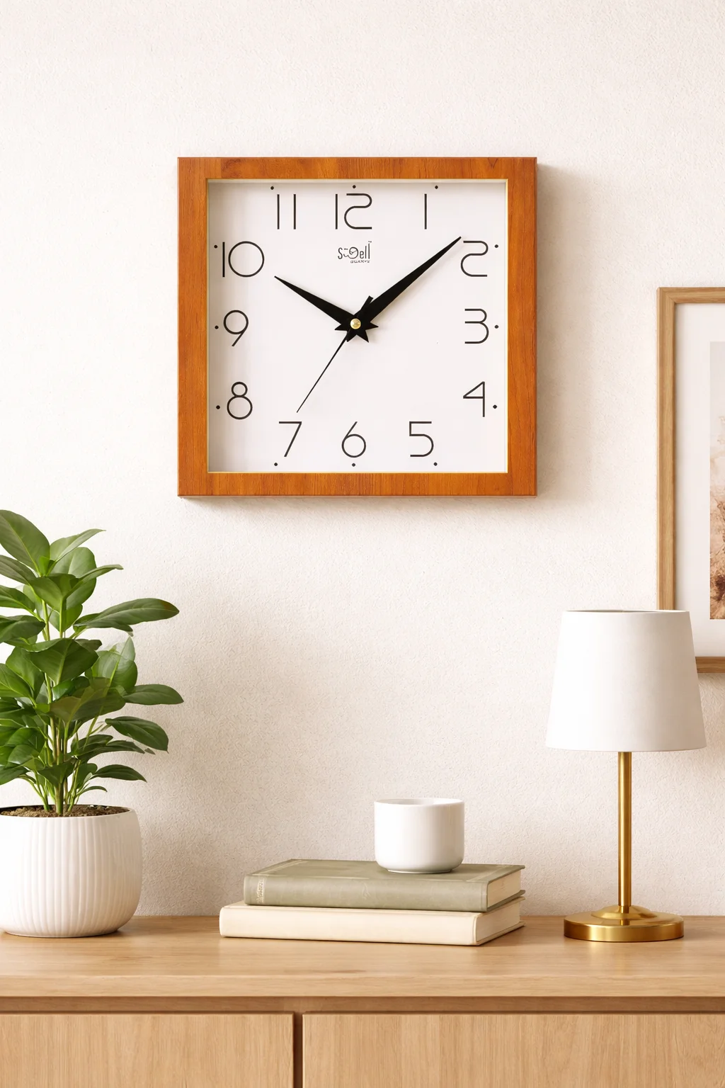 wooden clock